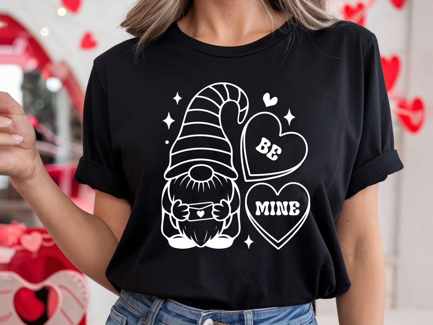 Gnome Valentine SVG Cut File - Be Mine