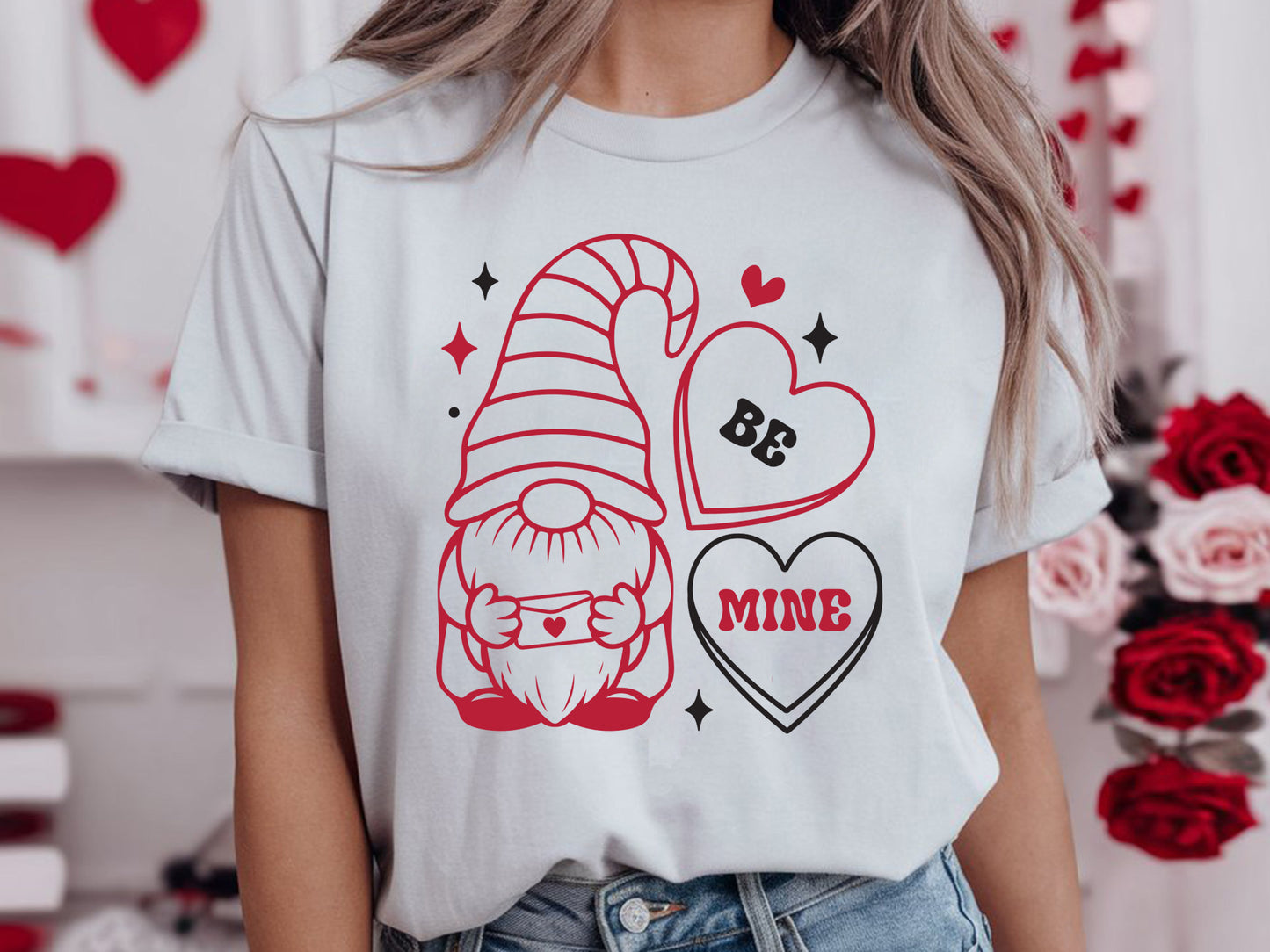 Gnome Valentine SVG Cut File - Be Mine