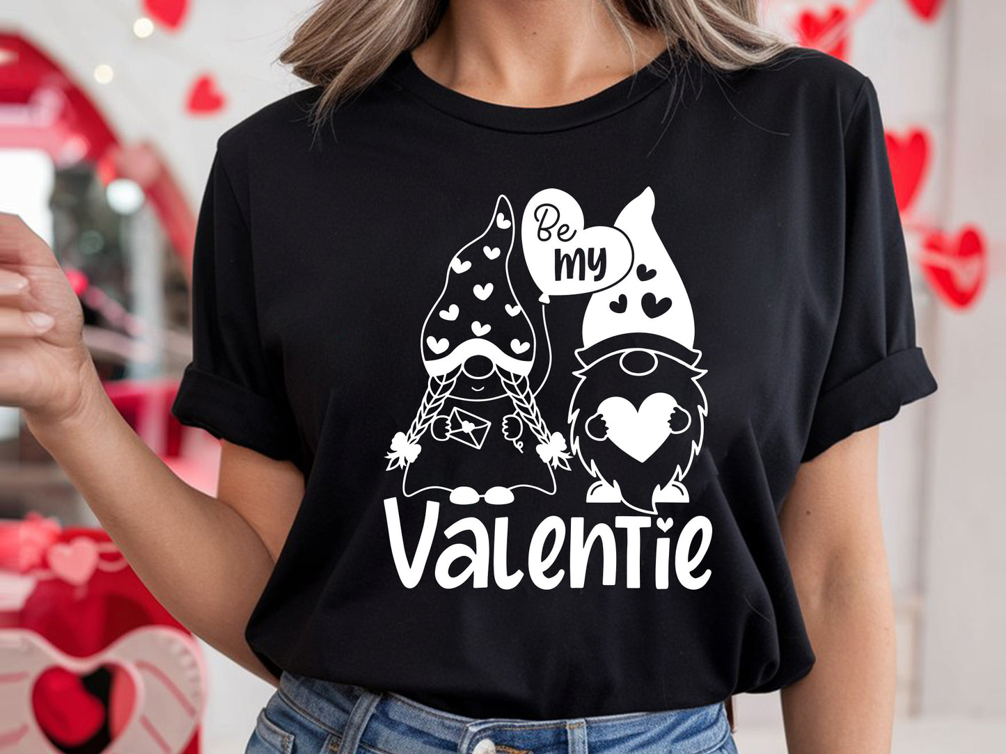 Gnomes Be My Valentine SVG Design