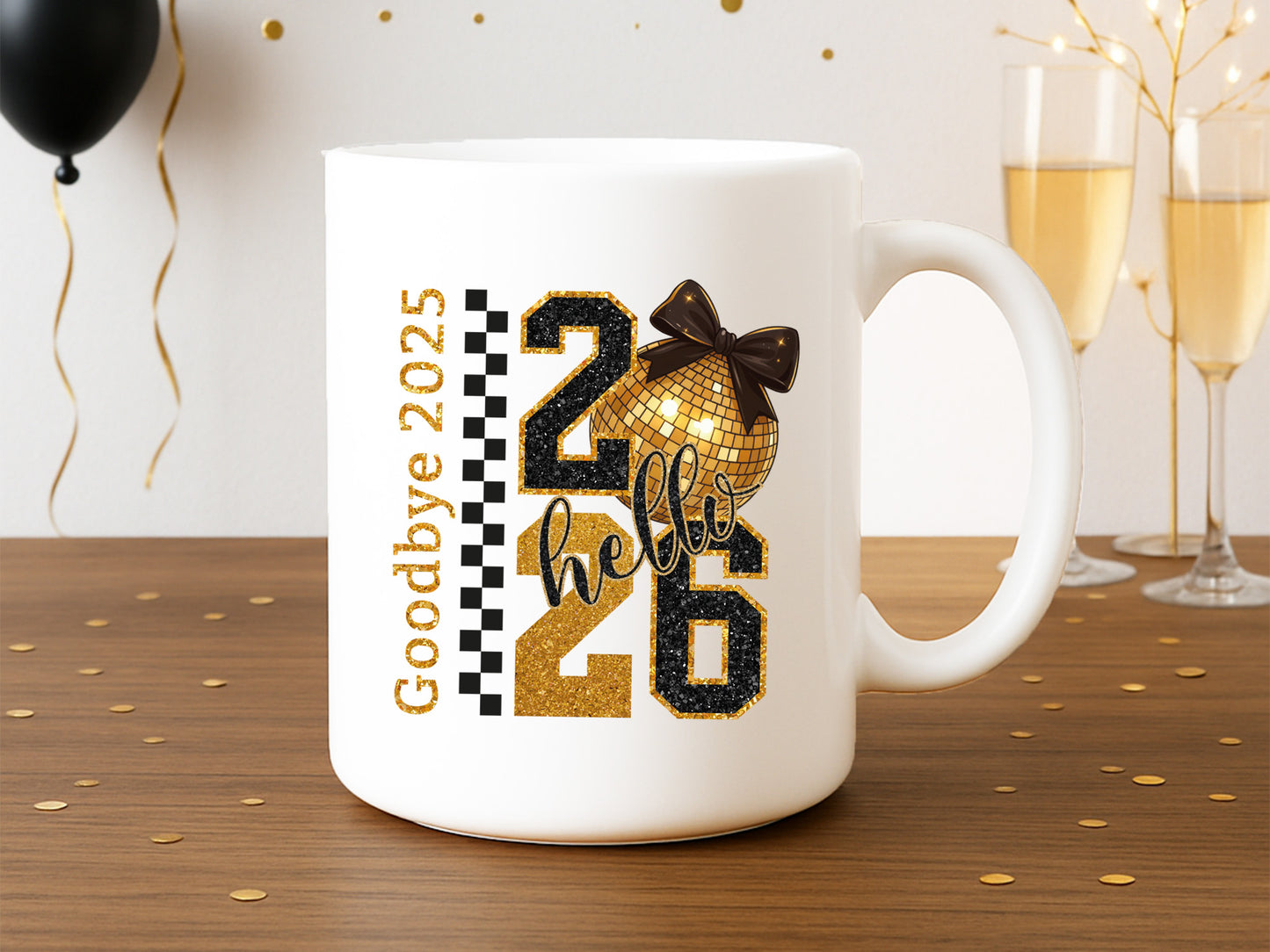 Goodbye 2025 Hello 2026 Coquette Sublimation