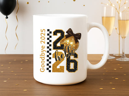 Goodbye 2025 Hello 2026 Coquette Sublimation