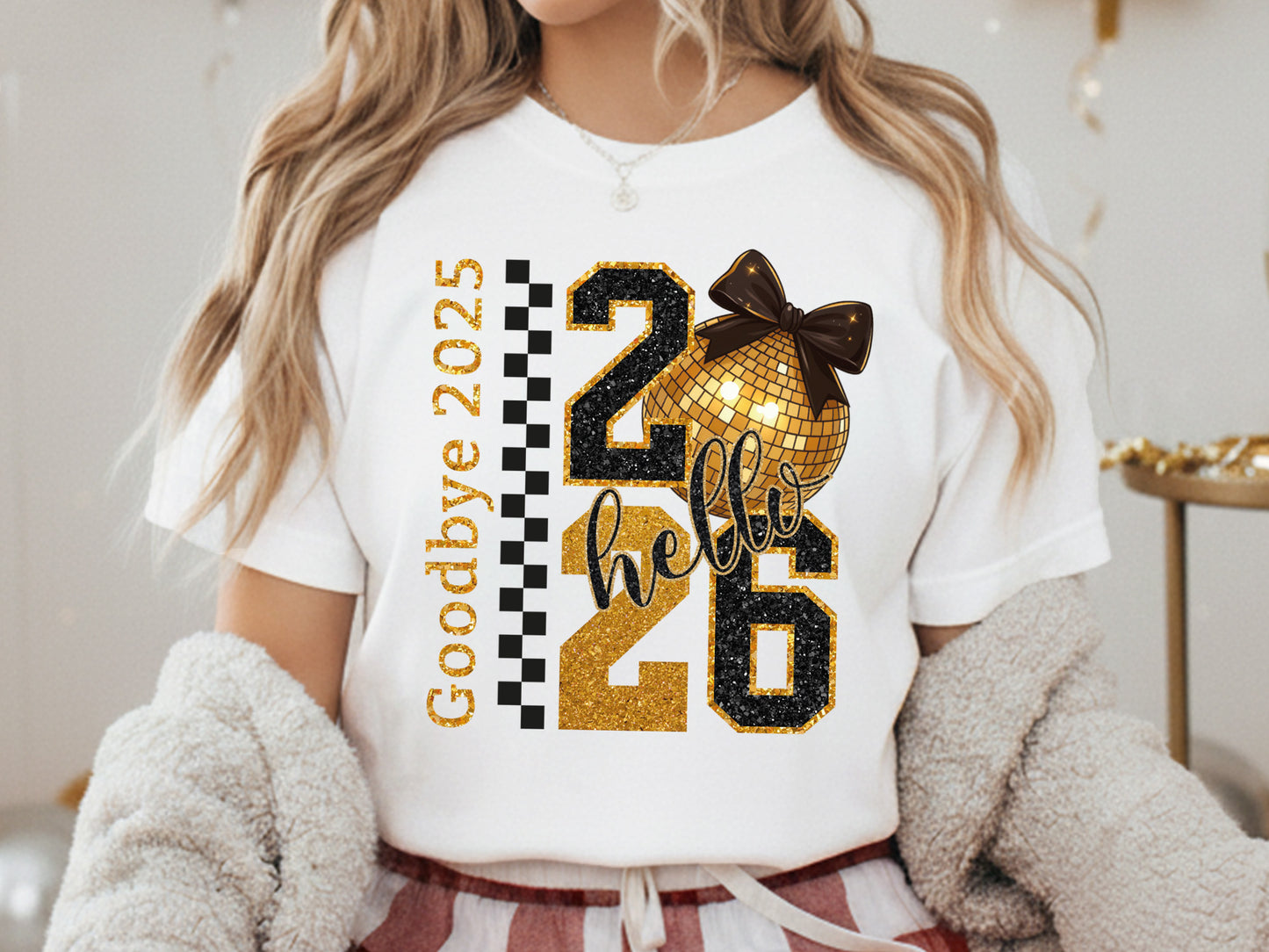 Goodbye 2025 Hello 2026 Coquette Sublimation