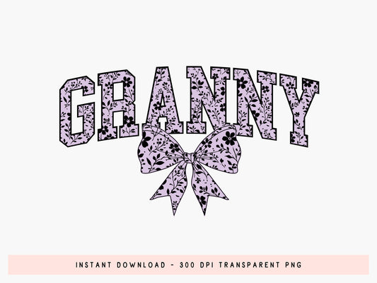 Granny Floral Coquette Mother's Day Sublimation