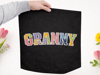 Granny Floral Patchwork PNG Sublimation