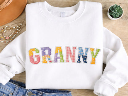 Granny Floral Patchwork PNG Sublimation