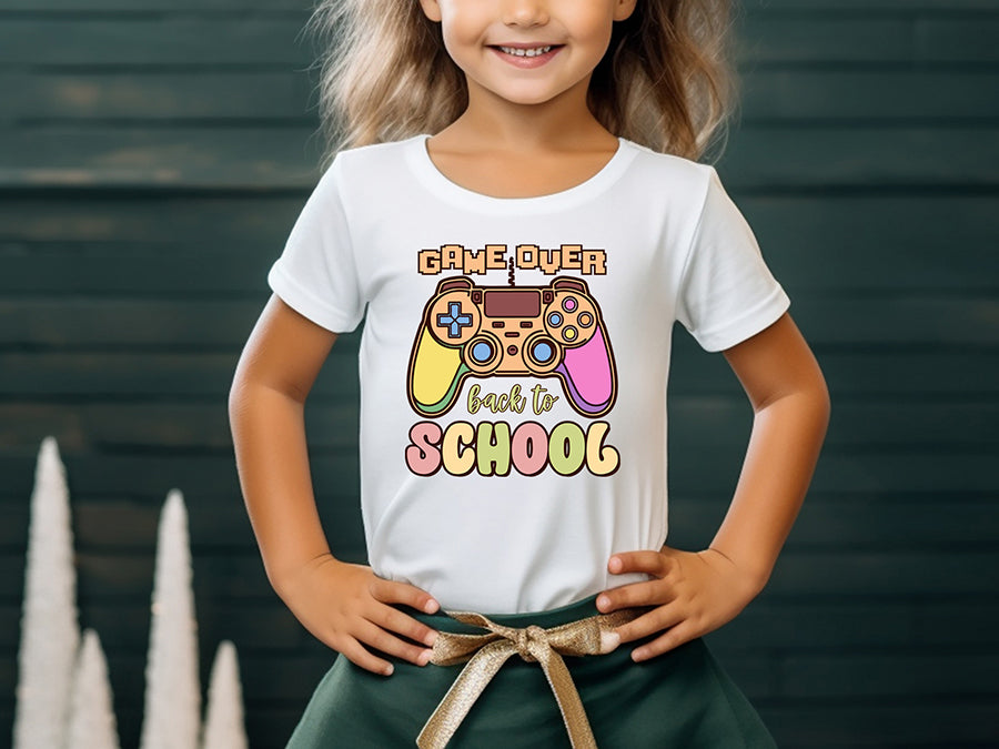 Groovy Game over Back to School Sublimation