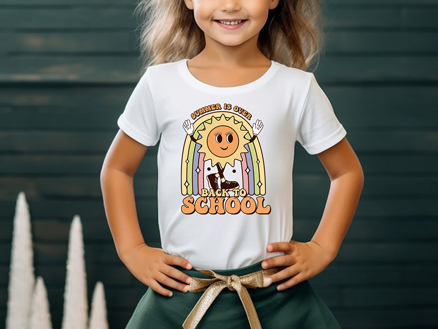 Groovy Summer is Over Back to School Sublimation