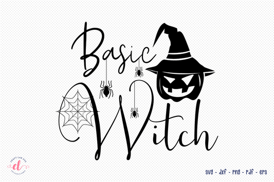 Basic Witch Cut File, Halloween SVG Design