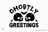 Ghostly Greetings SVG - Halloween SVG