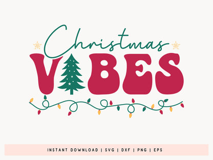 Handcrafted Christmas Vibes SVG File