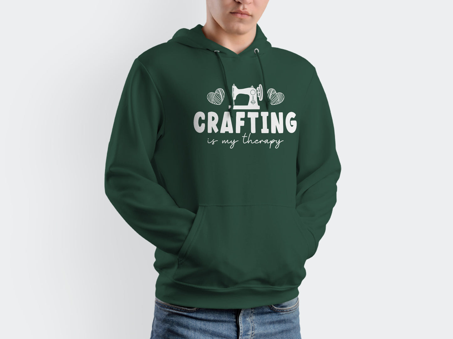 Handcrafted Crafting is My Therapy SVG Graphic