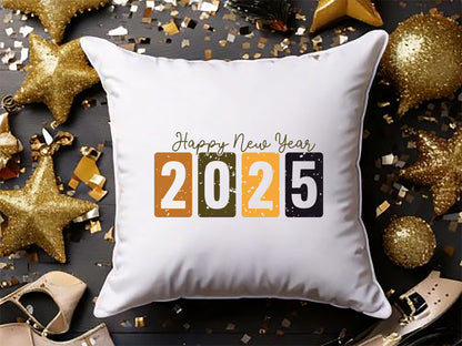 Handcrafted Happy New Year 2025 SVG