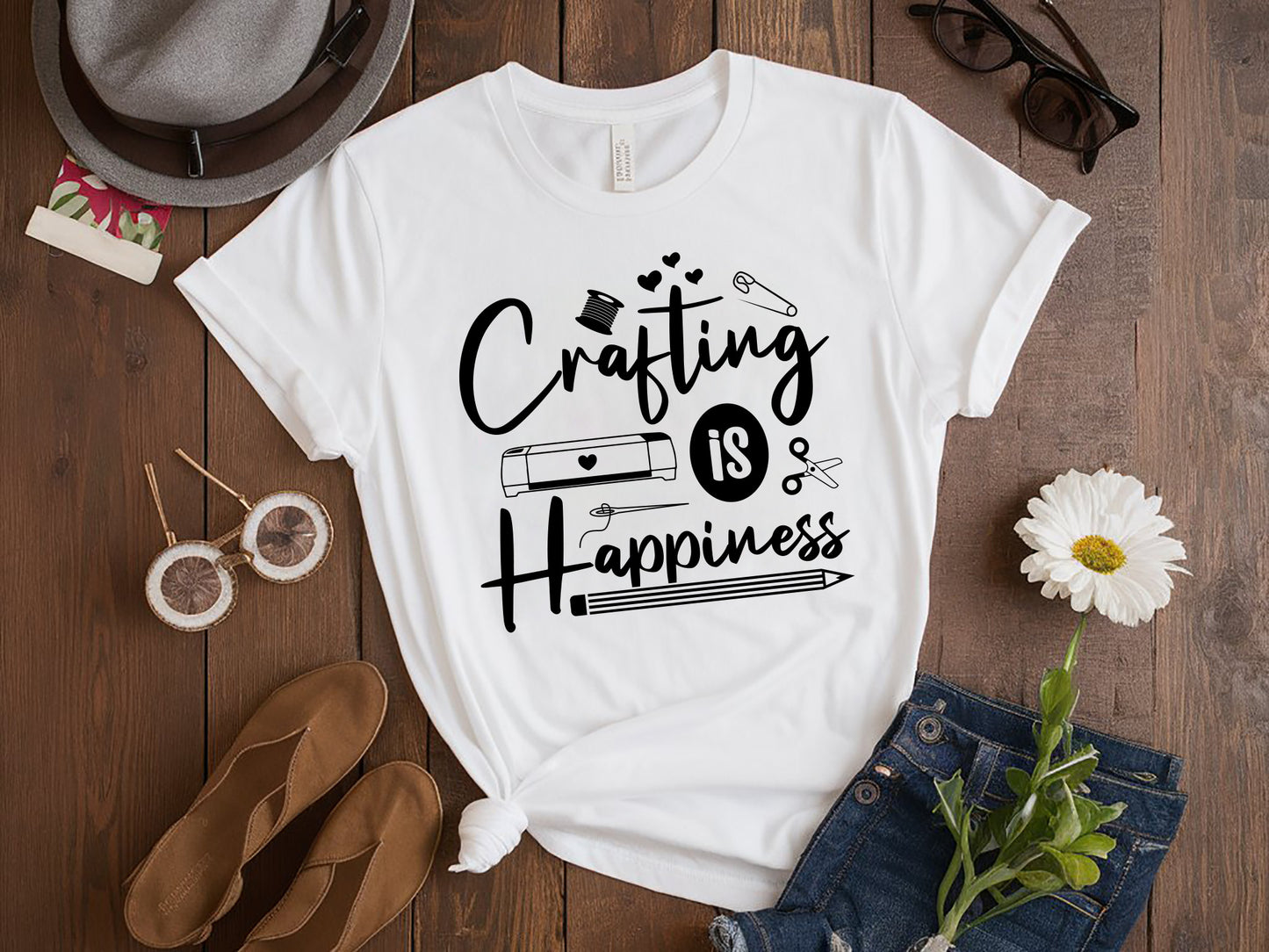 Handmade Crafting is Happiness SVG File