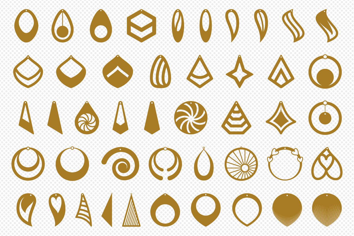 Handmade Earring SVG Cut File Bundle