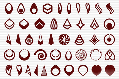 Handmade Earring SVG Cut File Bundle