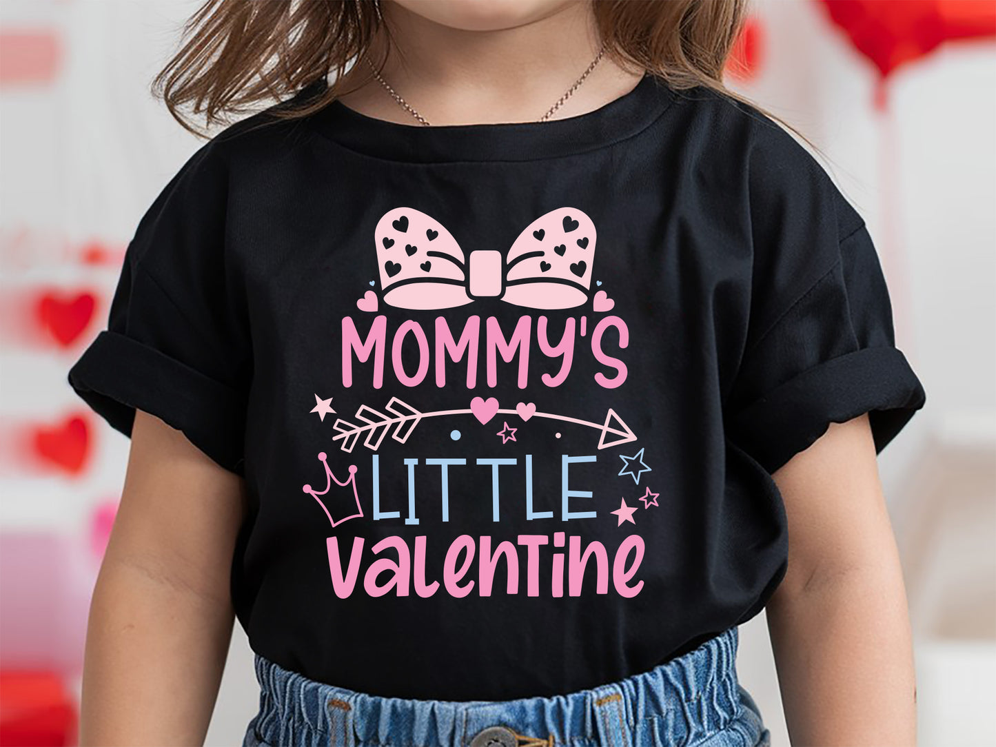 Handmade Mommy's Little Valentine Kids SVG File