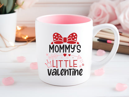 Handmade Mommy's Little Valentine Kids SVG File