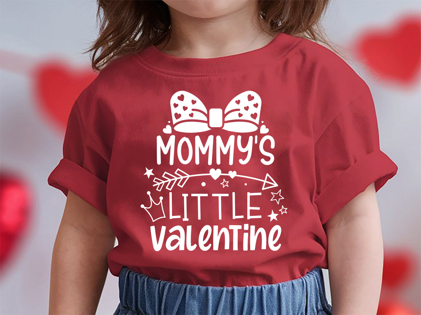 Handmade Mommy's Little Valentine Kids SVG File