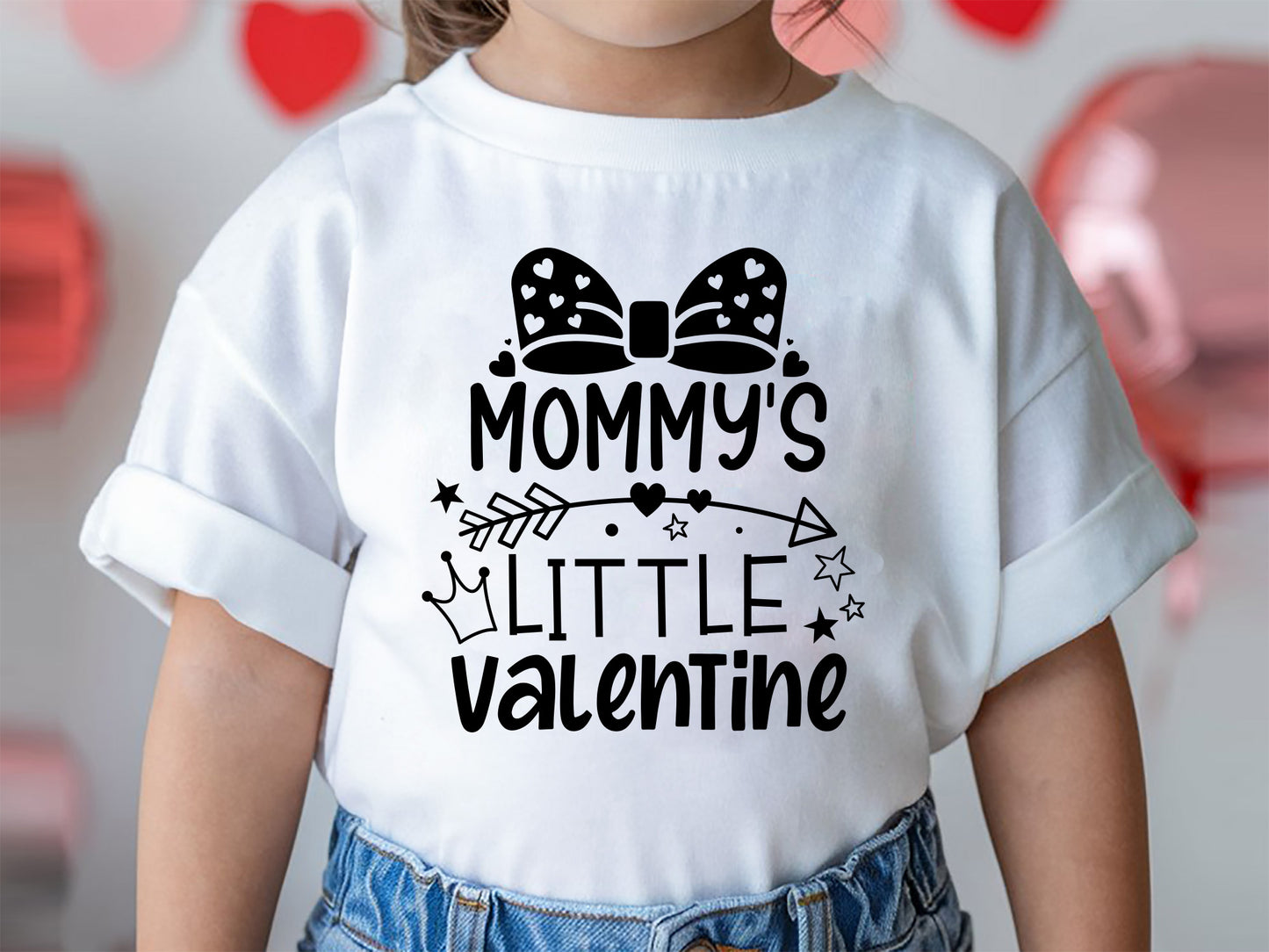 Handmade Mommy's Little Valentine Kids SVG File