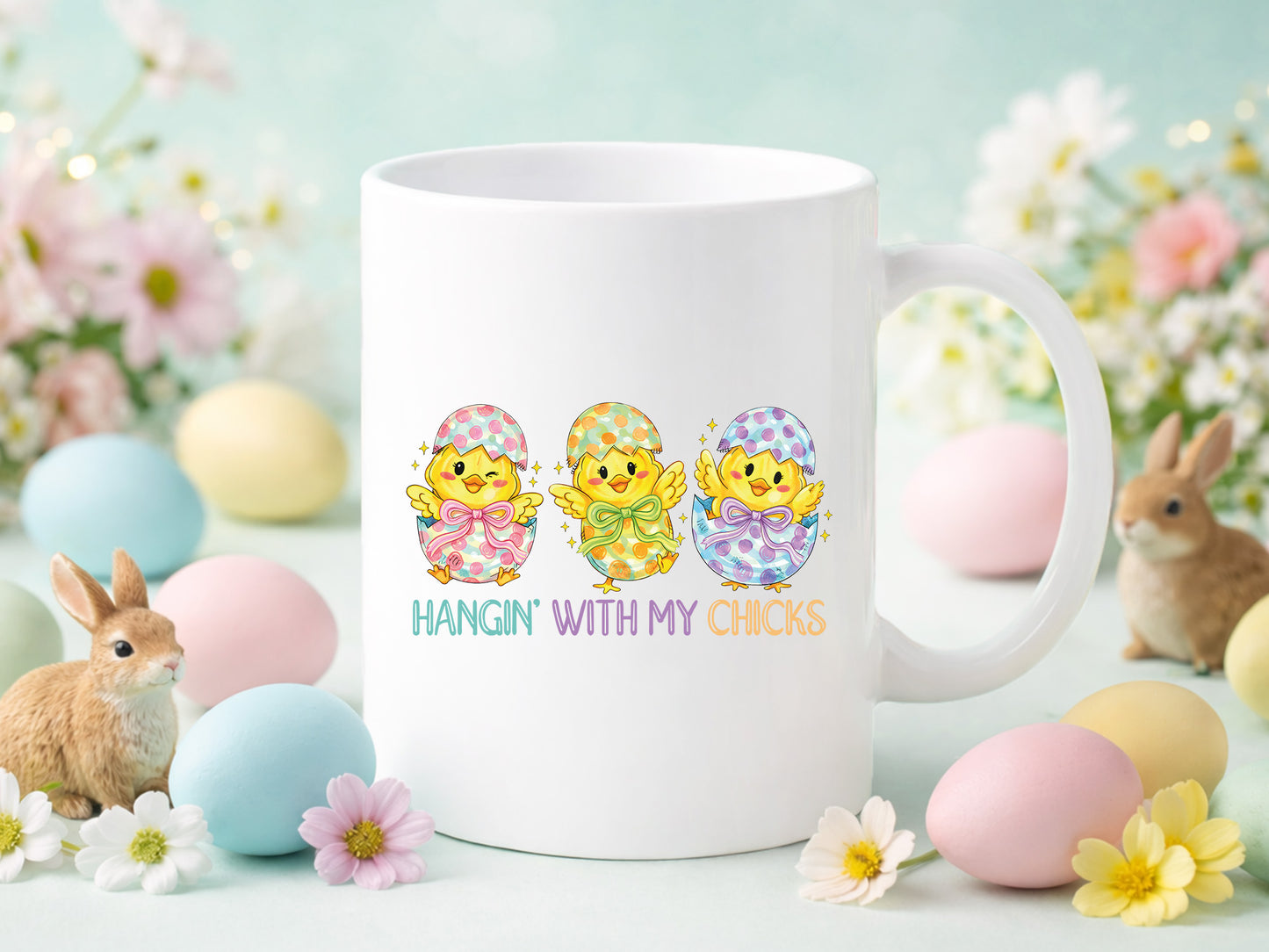 Hangin' with My Chicks, Preppy Easter Chick PNG