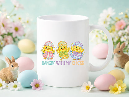 Hangin' with My Chicks, Preppy Easter Chick PNG