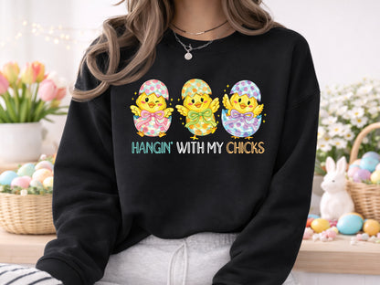 Hangin' with My Chicks, Preppy Easter Chick PNG