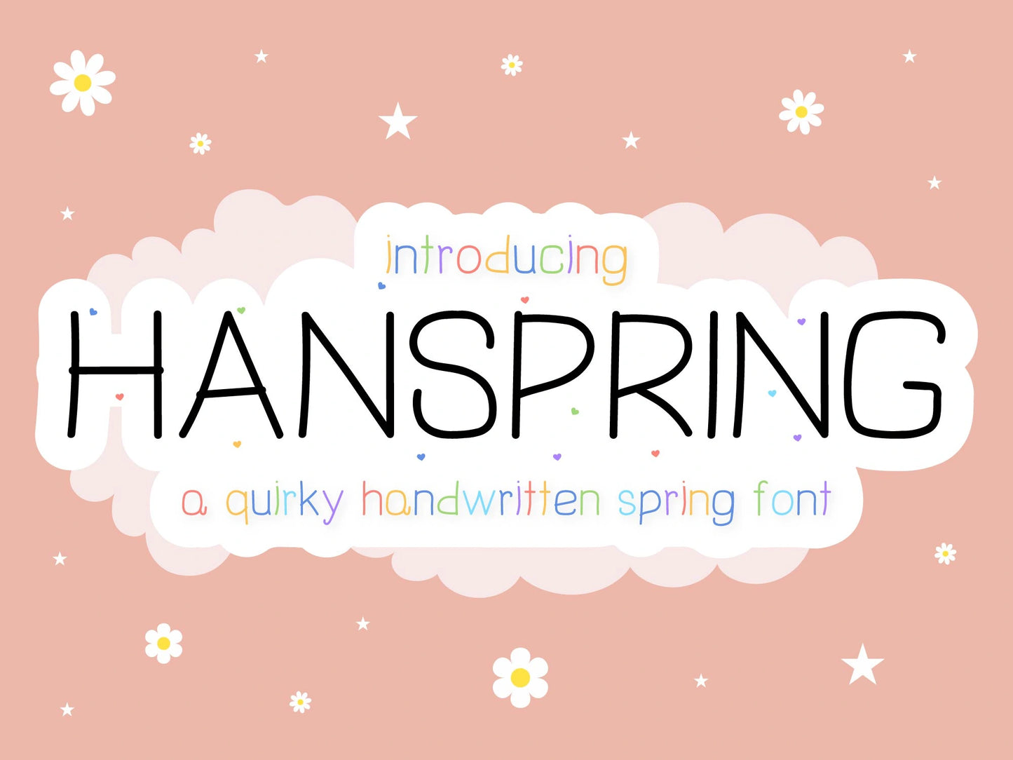 Hanspring - A Quirky Handwritten Spring Font