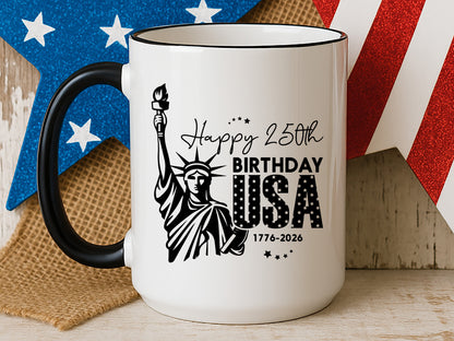 Happy 250th Birthday USA SVG Vector