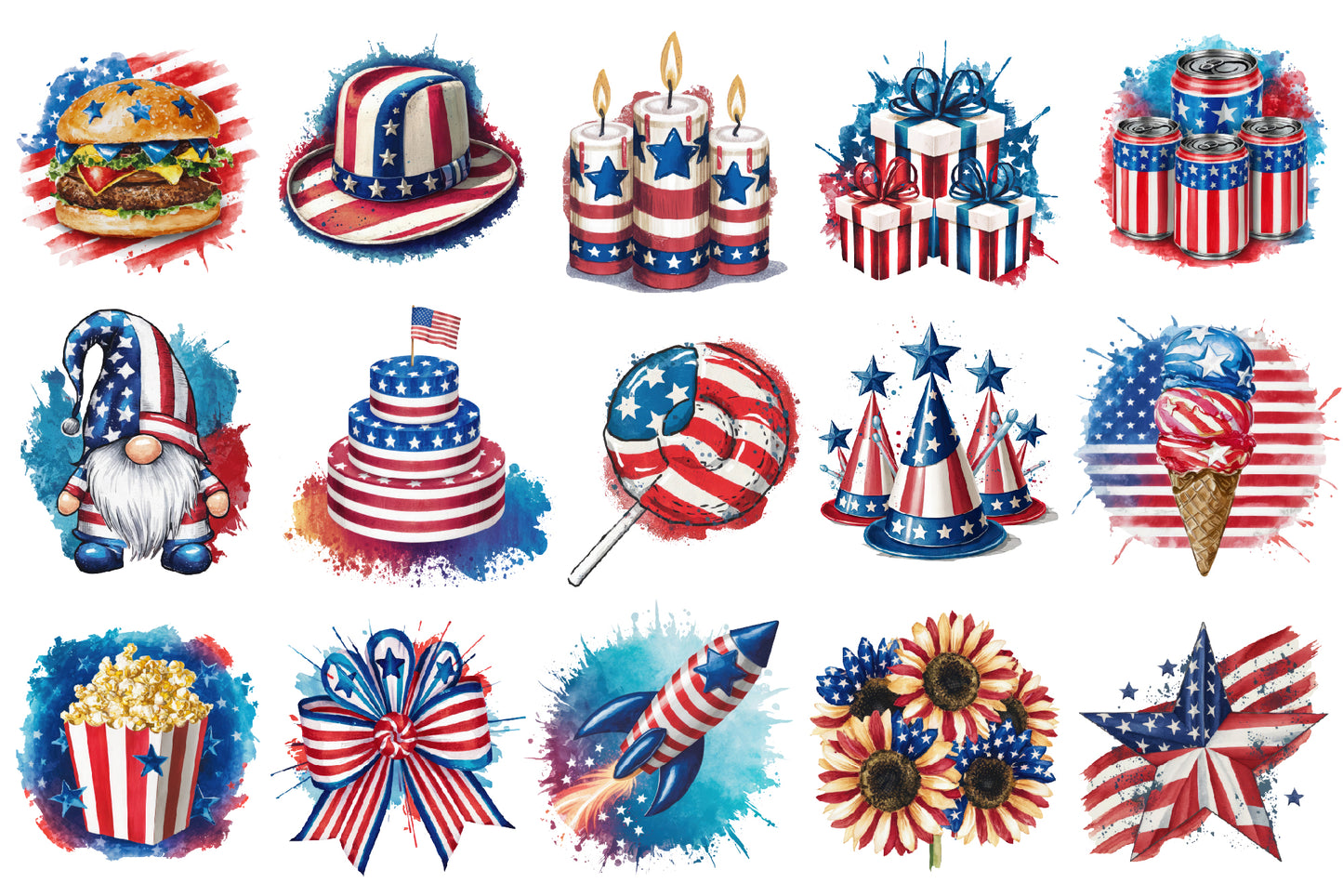 Happy 4th of July Clipart Bundle