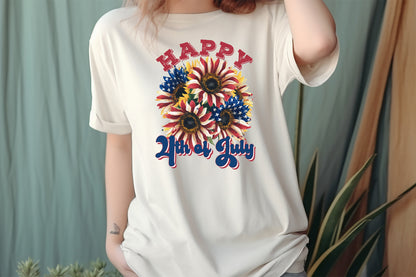 Happy 4th of July Sublimation Design PNG