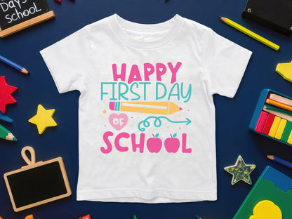 Happy First Day of School, Back to School SVG
