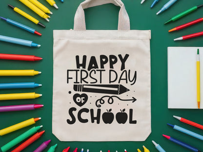 Happy First Day of School, Back to School SVG