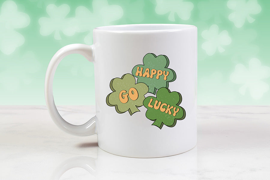 Happy Go Lucky - Retro St Patricks Day Sublimation