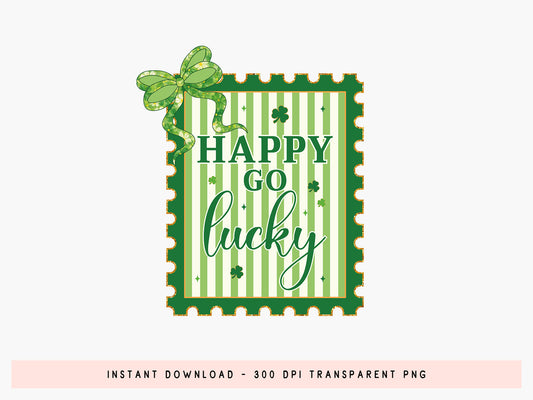 Happy Go Lucky, Coquette St Patrick's Day PNG