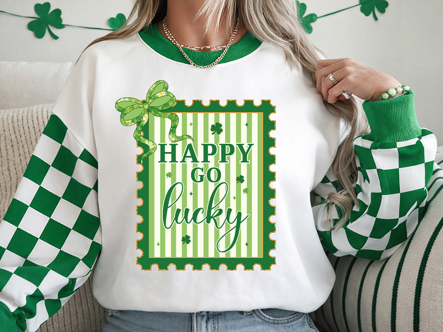 Happy Go Lucky, Coquette St Patrick's Day PNG