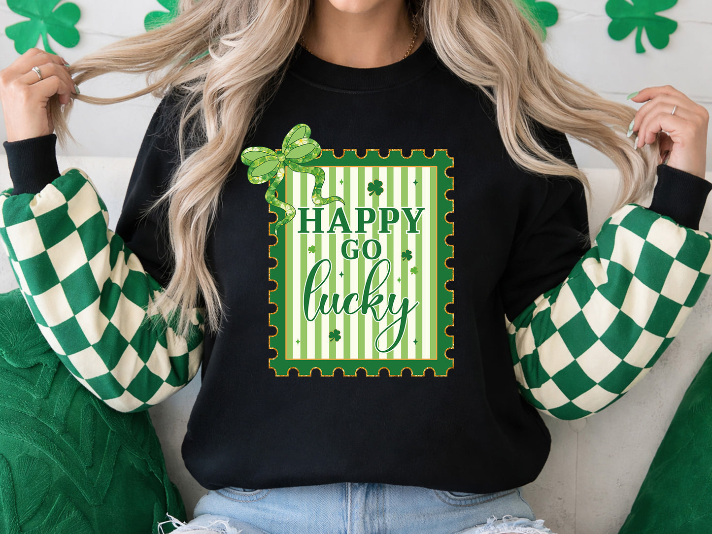 Happy Go Lucky, Coquette St Patrick's Day PNG