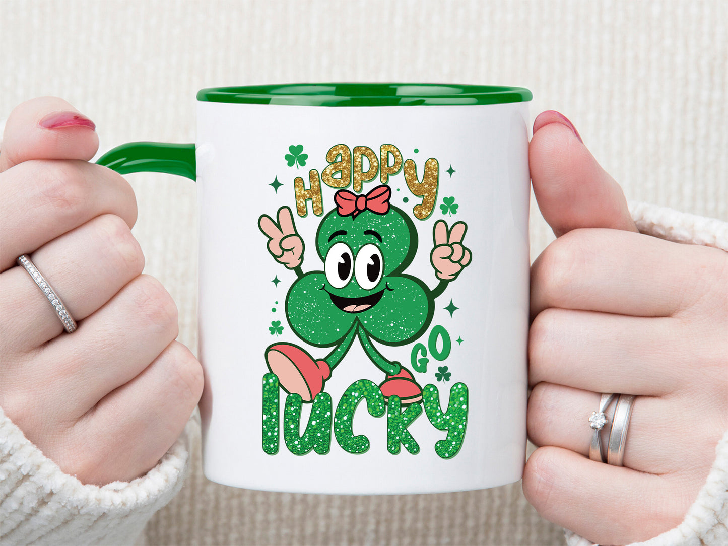 Happy Go Lucky, Cute St Patricks Day Sublimation