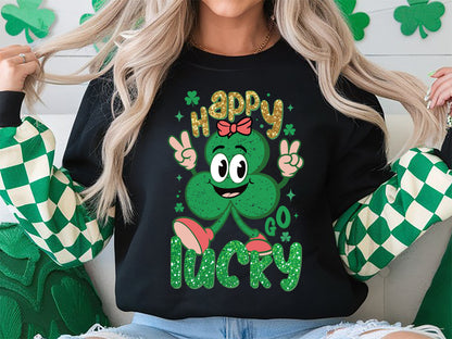 Happy Go Lucky, Cute St Patricks Day Sublimation