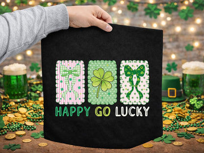 Happy Go Lucky, Preppy St Patrick's Sublimation