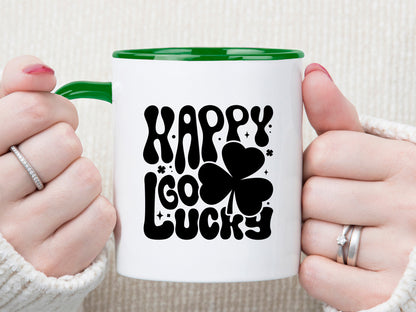 Happy Go Lucky, Retro St Patrick's Day SVG Vector