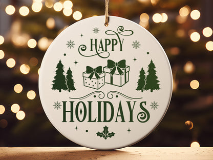 Happy Holidays - Funny Christmas Ornament Svg