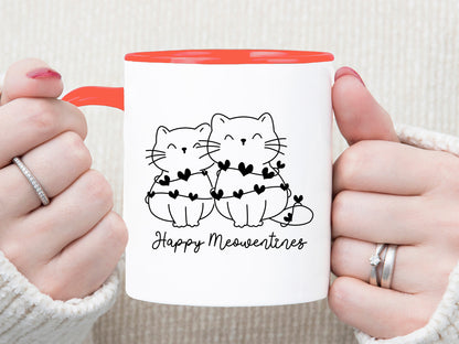 Happy Meowentines - Valentines Cat SVG Graphic