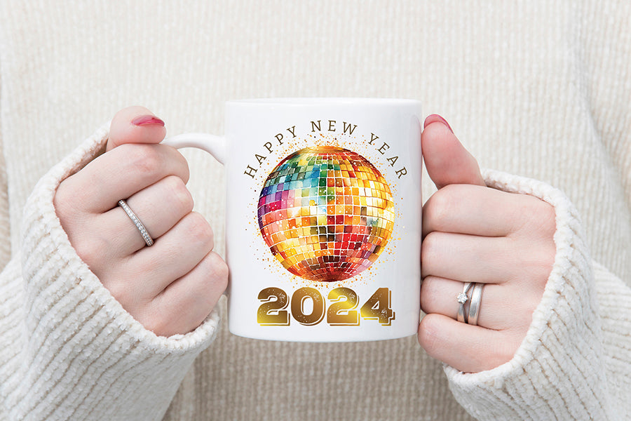 Happy New Year 2024 PNG, Sublimation Shirt