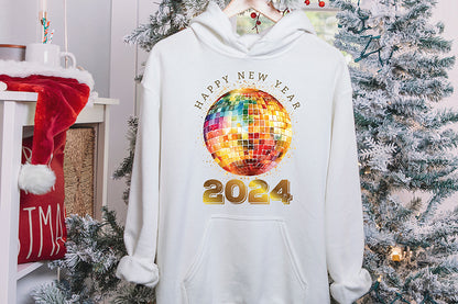 Happy New Year 2024 PNG, Sublimation Shirt