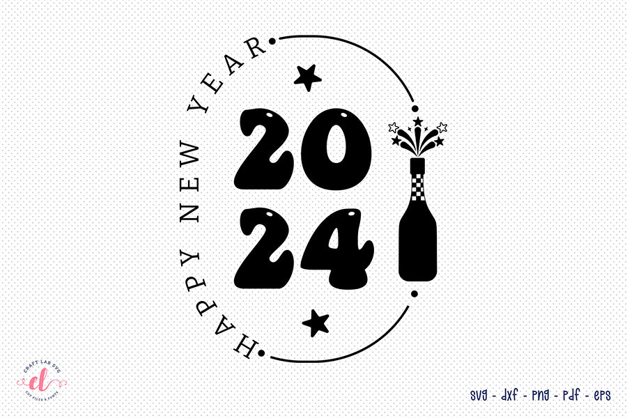 Happy New Year 2024, SVG Design for Shirts