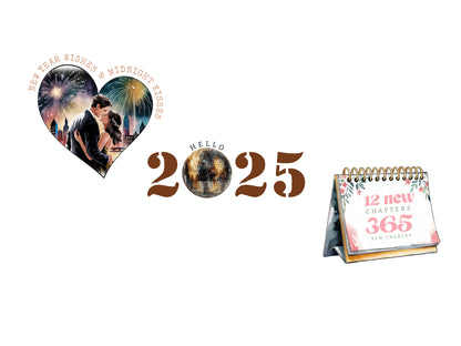 Happy New Year Sublimation PNG Bundle