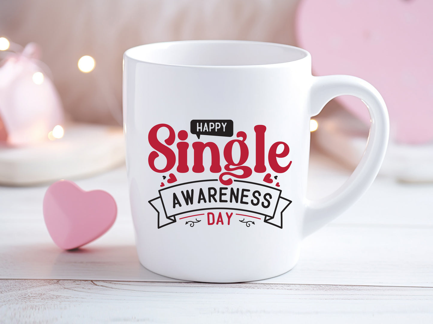 Happy Single Awareness Day Design SVG