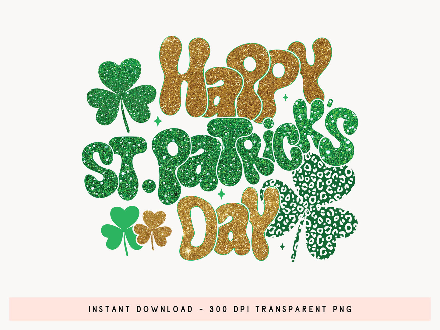 Happy St. Patrick's Day Sublimation Design