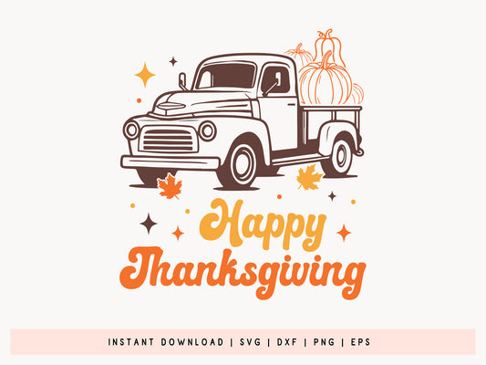 Happy Thanksgiving SVG Cut File