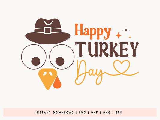 Happy Turkey Day - Thanksgiving SVG